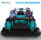 6 de Simulator Donkere Mars van de zetels9d VR Tank voor de Zwarte Kleur van het Vermaakmateriaal