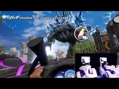 Glasvezel 220V die 9D VR Virtuele de Werkelijkheidssimulator 400kg Vr Arcade Machine rennen van Karting