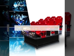 Winkelcentrum 5D Filmtheater Op maat gemaakte vierkantontwerp voor 9-48 zitplaatsen 3 Maandelijkse updates 1 Film