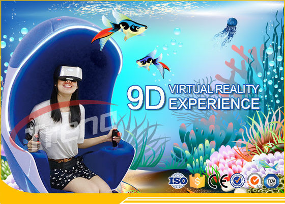 van de de Update Oranje Luxe van 5D Movies+12PCS het Pretpark9d VR Simulator van Seat Met 360 Graad Roterend Platform