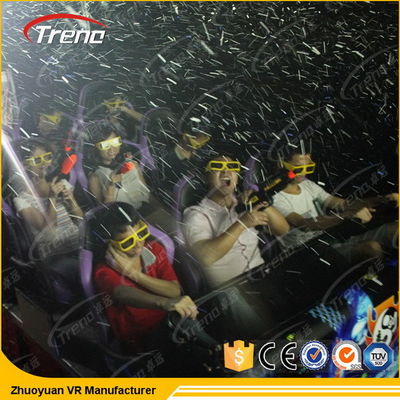 6 DOF Dynamische 5D Motiebioskoop met Rug die de Zetels van de Trillingsmotie porren