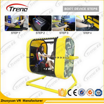 Spel 360 Graad Flight Simulator van het themapark met Vluchtbedieningshendel