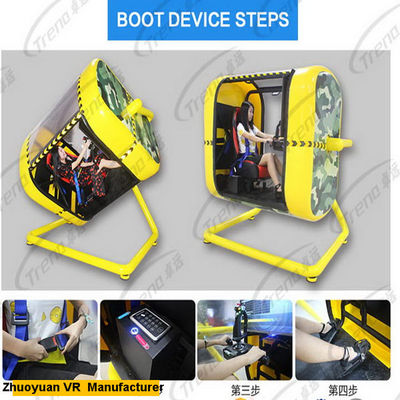 Pretpark 720 Graad Gele VR Flight Simulator met HTC-Glazen 220 Volt