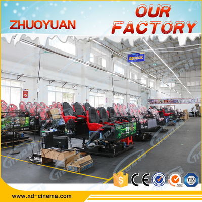 Zwarte Virtuele Werkelijkheids5d Mobiele Bioskoop, het Bewegende Theater van 5D met Dynamische Hydraulische Zetels