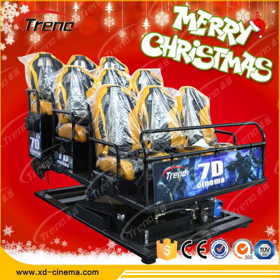 Pretparkkanon die 7D-Bioskoopmateriaal met 6 DOF Elektrisch Platform schieten