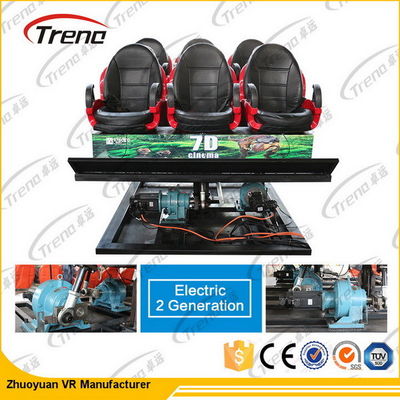 De hydraulische/Elektronische Bioskoop van de de Ritsimulator 7d van de Systeem7d Motie met 4d-Motiestoel