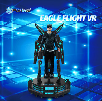 0.8kw Stand Up Flight VR Simulator Ultimate Platform Hoog bewegingssnelheid