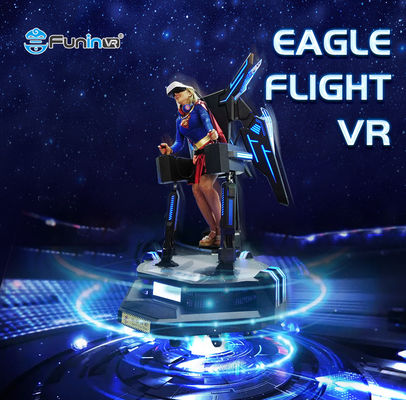 0.8kw Stand Up Flight VR Simulator Ultimate Platform Hoog bewegingssnelheid