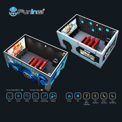 24 stoelen 7D bioscoop 3D-scherm voor interactieve bewegingsracesimulator