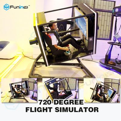 Zwarte/Gele de Virtuele Werkelijkheid van Spelerflight simulator met het 50 Duimscherm