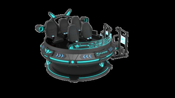 Upgrade uw entertainmentbedrijf met 6 zitplaatsen 9D VR VR Cinema Voltage 220V/2.4KW en Computer I5 1650 8G 240G