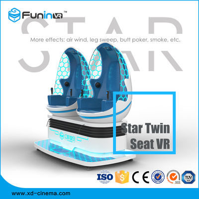 360 van de de Werkelijkheidssimulator 220V van de Graadmotie 9D Virtuele Kleine Voetafdruk Twee Eizetels