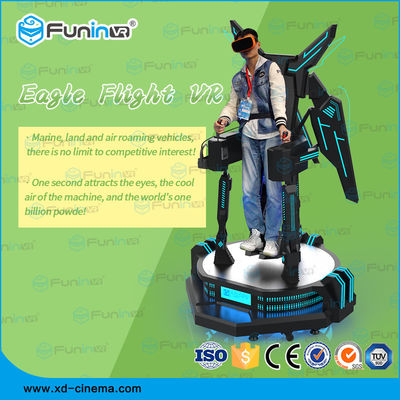 360 de Interactieve 9D VR Bioskoop Eagle Flight Simulator van het Graadweergeven met het Schieten van Kanonnen 220V