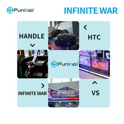 2 spelers 9D die VR Simulator met de Hoofdtelefoon van HTC Vive voor Middenleeftijd schieten