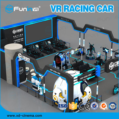 VR Simulator van het de Machinevr de Ruimtespel van het autospel voor 1 speler 2500*1900*1700mm