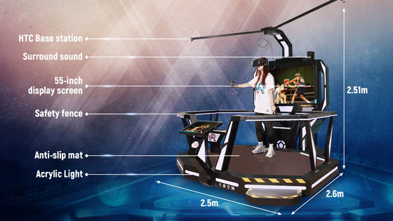 1 de Post9d Virtuele Werkelijkheid van betalersnteractivity sloeg de Gelegenheidswinkelcomplex van de Spelmachine Geschat lading 200kg