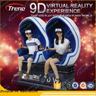 Glazen van de de Werkelijkheidssimulator HD VR van het themapark 9D de Virtuele met 3 Elektrische Cilinders
