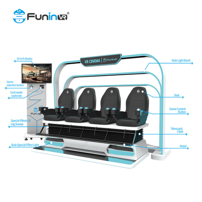Neem je entertainment naar een hoger niveau met 9D Virtual Reality Simulator HD Screen 360 Grade Motion Control