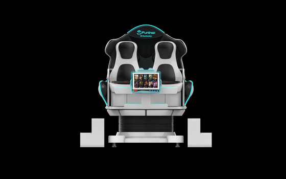 9D VR-stoel met immersive VR-ervaring en joystickcontroller