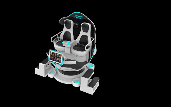 9D VR-stoel met immersive VR-ervaring en joystickcontroller