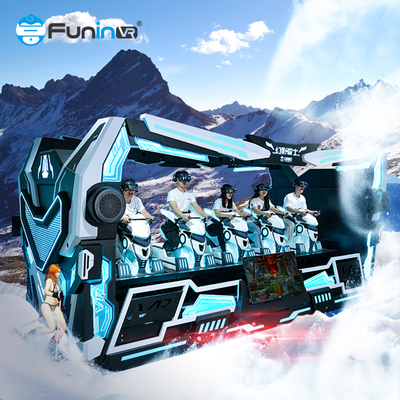 Ervaar de toekomst van entertainment met de 9D VR Dragon Rider 5 Seats Simulator op een dynamisch extreem themaplatform