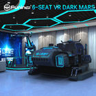 6 zetels Virtuele Werkelijkheid 9D Flight Simulator met Achtertrilling 4200*3670*2350mm