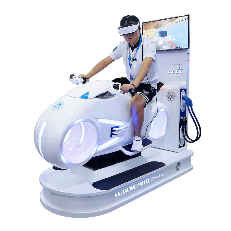 Immersive VR Racing Moto Simulator HD Screen Motion Control voor extreme indoors