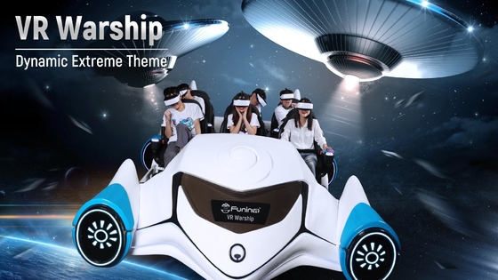 6 het de Trampolinepark van het spelersvr Oorlogsschip ervaart de Opwindende Virtuele Werkelijkheid Arcade Theme Park