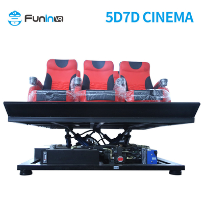 Op maat gemaakte 5D-bioscoop met dynamische stoelen 5D-bioscoop