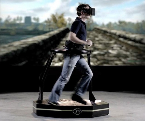 Kat VR het Lopen het Gokkentredmolen 360 van Simulatorodt Virtueel Werkelijkheid het Lopen Platform